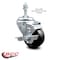 Service Caster 3.5 Inch Hard Rubber Wheel Swivel 3/8 Inch Threaded Stem Caster with Brake SCC SCC-TS20S3514-HRS-TLB-381615 - alternate 2